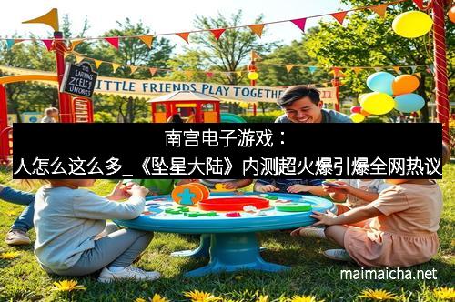 南宫电子游戏：人怎么这么多_《坠星大陆》内测超火爆引爆全网热议